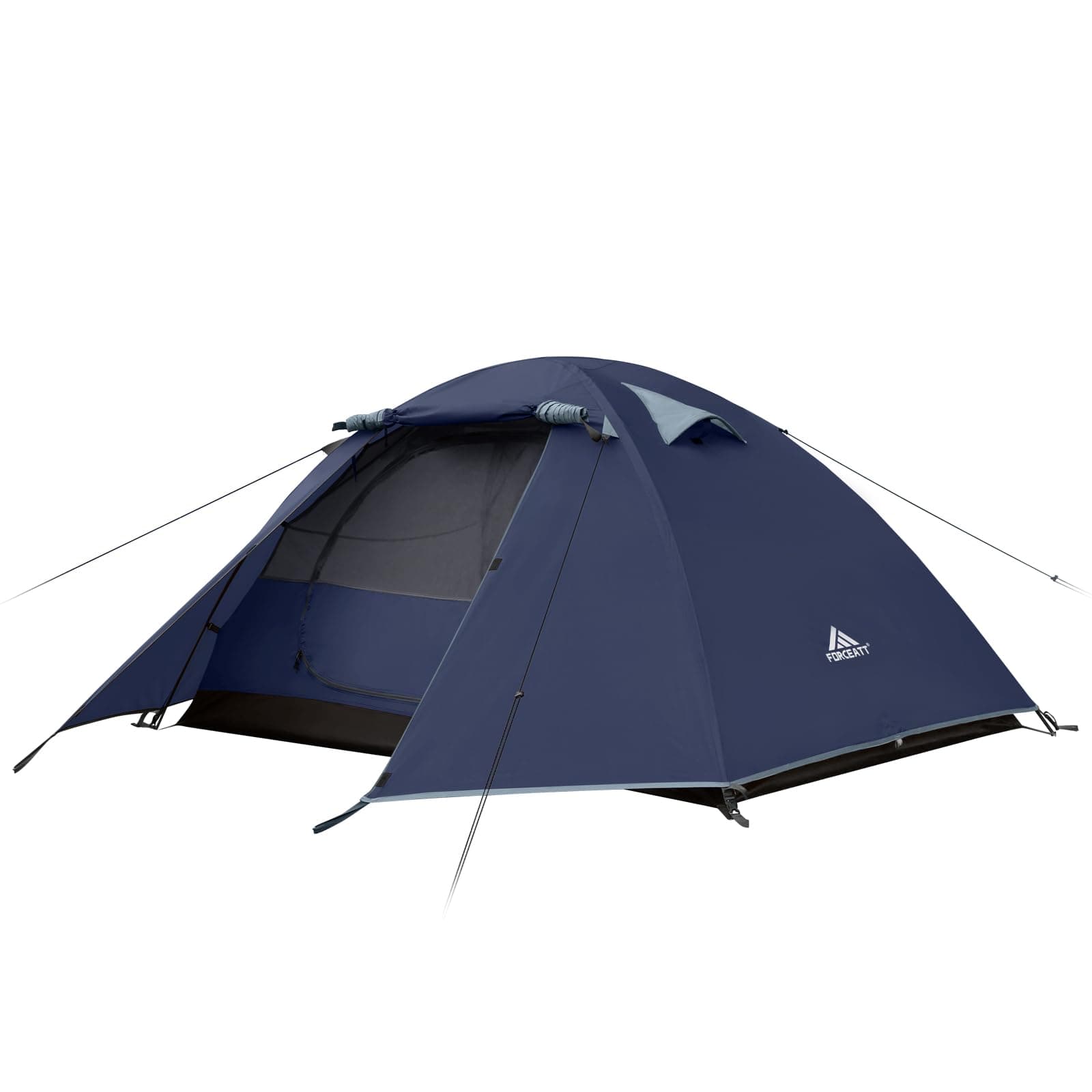 Forceatt Tent, 2-4 Man Tent for Camping, Easy Setup Lightweight Two Doors PU3000mm Waterproof Dome Tent, Windproof Instant Outdoor Tent Suitable for Traveling, Beach, Camping, Hiking, Mountaineering