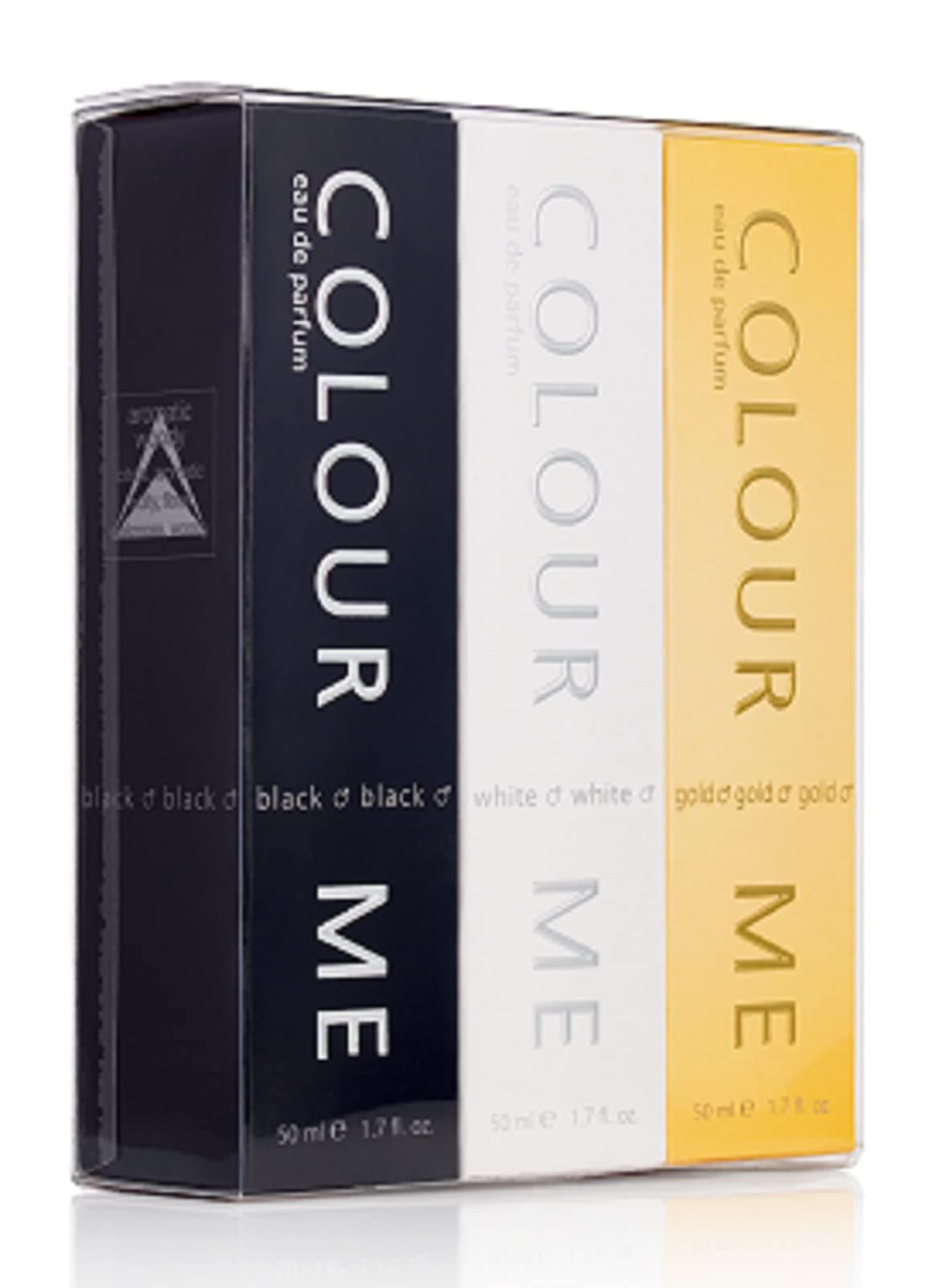 Black/White/Gold Homme - Triple Pack, Fragrance for Men, 3 x50ml, Eau de Parfum, by Milton-Lloyd