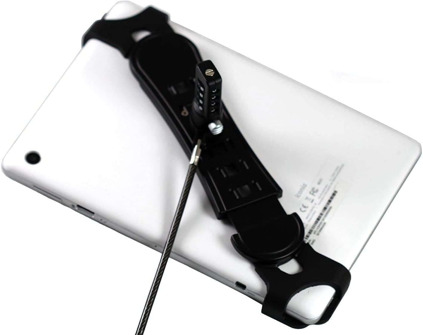 Security Anti Theft Adjustable Bracket with Steel Combination Cable Lock Compatible with TAOERA 10" Tablet