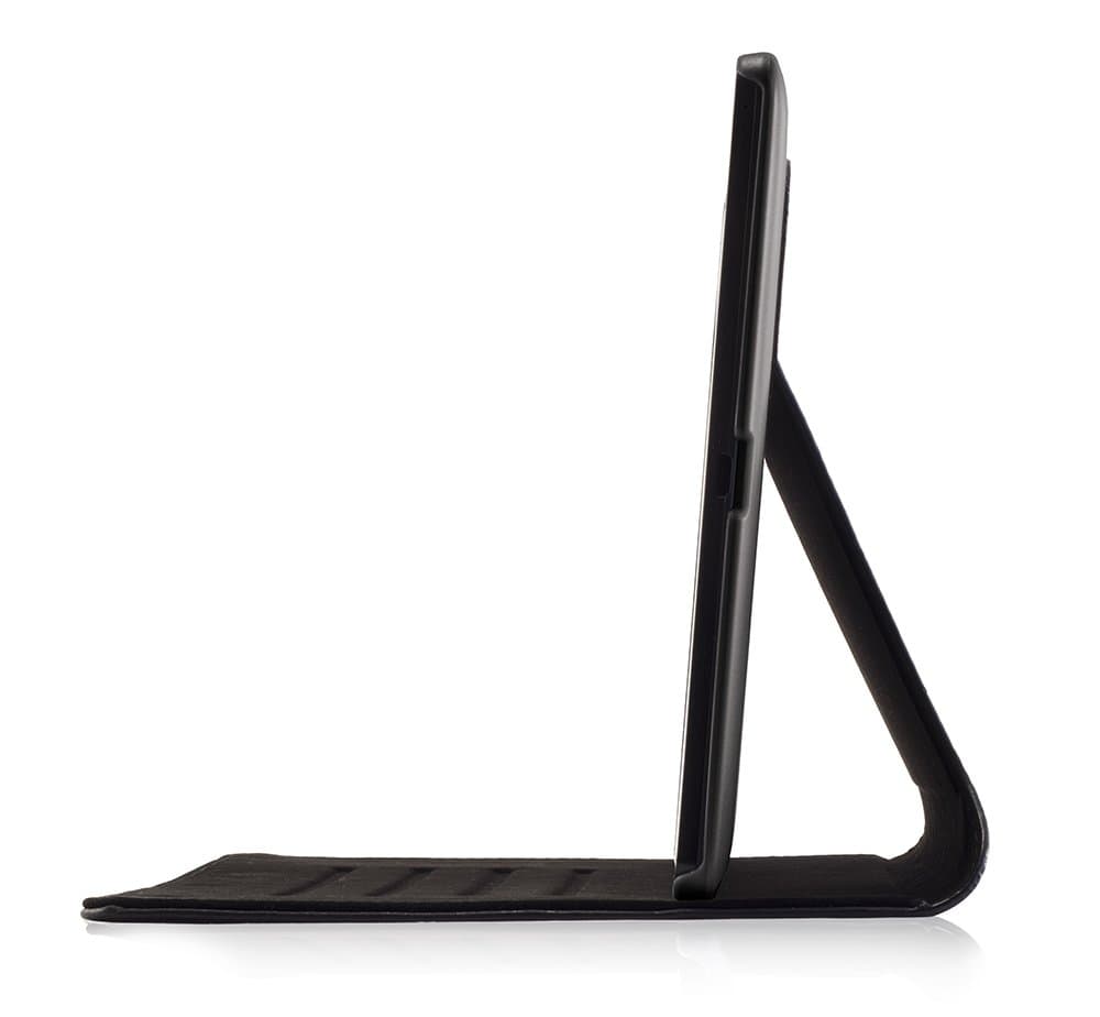 Devicewear Slim Google Nexus 9 Case Slim Vegan Leather Case with Six Position Flip Stand and On/Off Switch, Black (RDG-GN9-BLK)