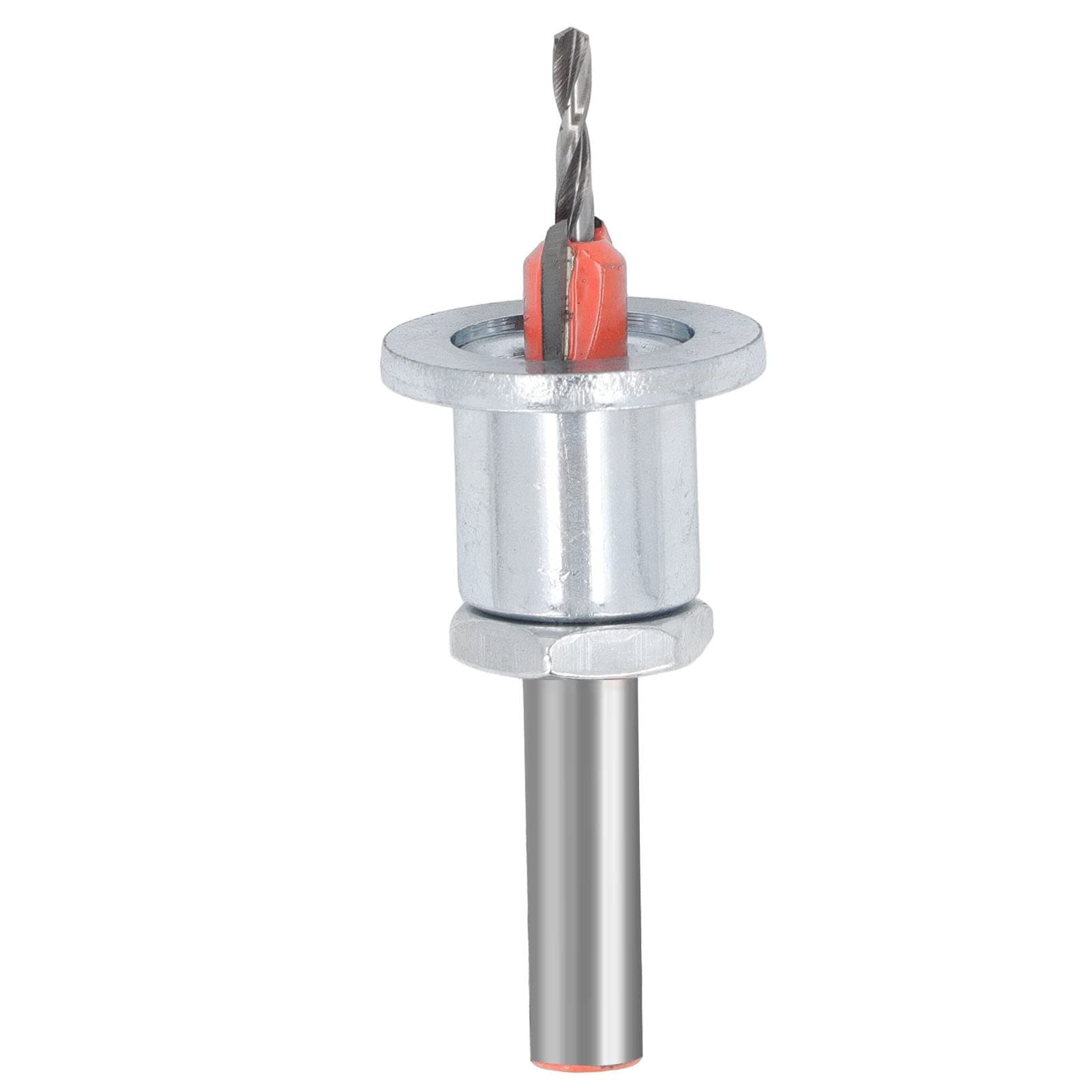 Adjustable Depth Countersink Drill Bit, 8x8x2.8 Alloy Steel Adjustable Limit Taper Hole Drill for Woodworking, with Hex Wrench, Flat Wrench, Screw, Countersink Set