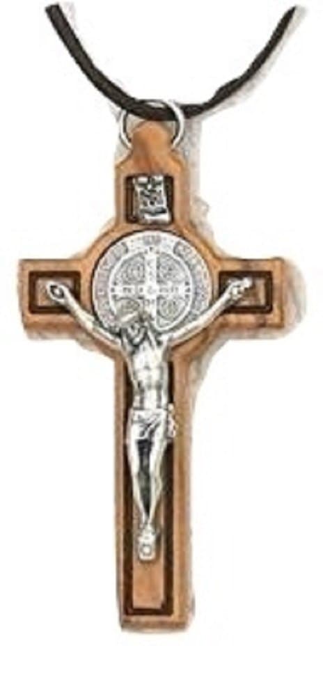 St. Benedict's Crucifix Olive Wood