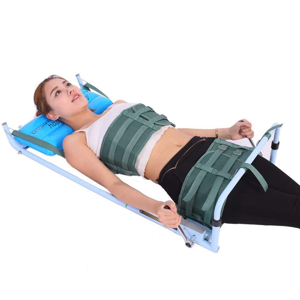 Back Lumbar Traction Device for Bed, Home Use Cervical Spine Extension Stretcher Device Improve Spine Posture Corrector