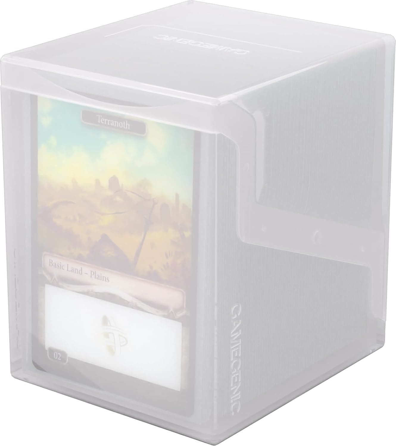 Bastion 100+ XL Deck Box - Compact, Secure, and Perfectly Organized for Your Trading Cards! Safely Protects 100+ Double-Sleeved Cards, White Color, Made