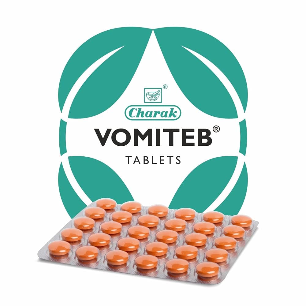 Pharma Vomiteb Tablet for Nausea and Vomiting - 30 Tablets (Pack of 3)