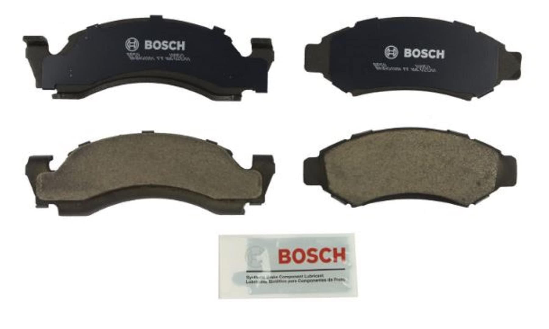 BOSCH BSD50 Severe Duty Disc Brake Pad Set - Compatible With Select Ford Bronco, E-100, E-150, F-100, F-150, F-250, LTD, Ranchero, Thunderbird, Torino; Lincoln; Mercury Cougar, Montego + More; FRONT