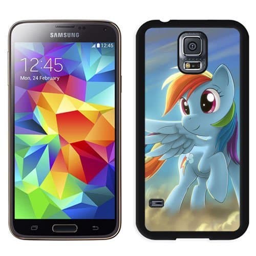 Durable Galaxy S5 Case,DIY I9600 Case Design with My Little Pony Rainbow Dash Samsung Galaxy S5 SV I9600 Phone Case in Black