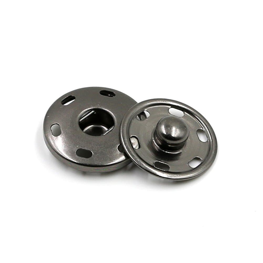 Metal Snap Button Clasps Fastener Press-Stud,Great for Closure Purse Handbag Clothes Sewing Craft,Pack of 12 Sets (23mm)