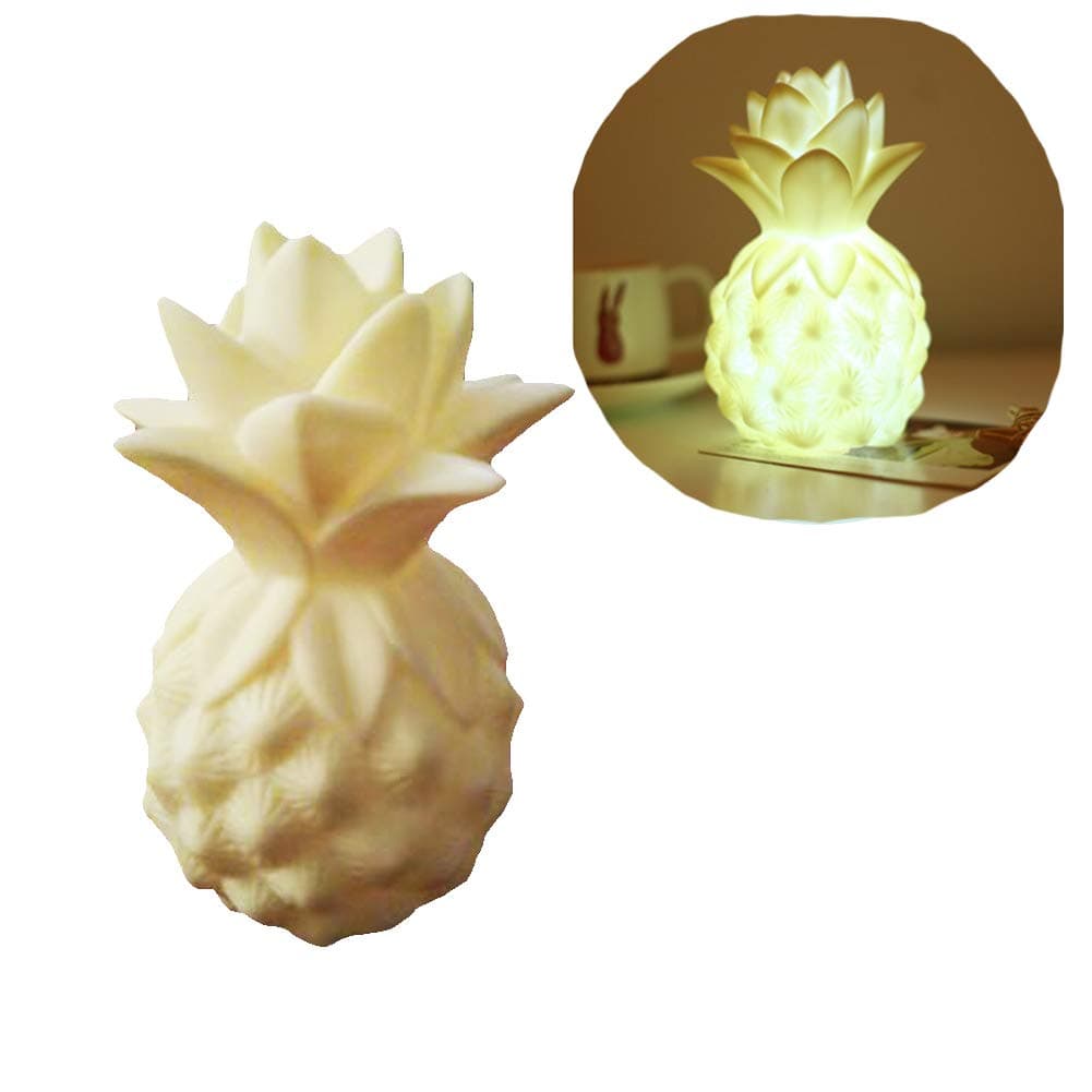 Led Colour Changing Pineapple Mood Light Table Lamp Christmas Stocking Filler (Yellow)