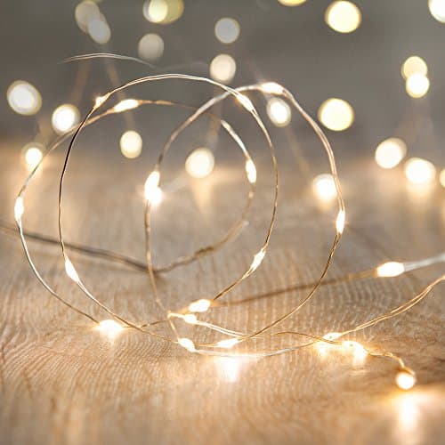 2 x Submersible Waterproof 20 LED String Lights. Vine Lights for Floral Vase Wedding Event Occasion (Warm White)