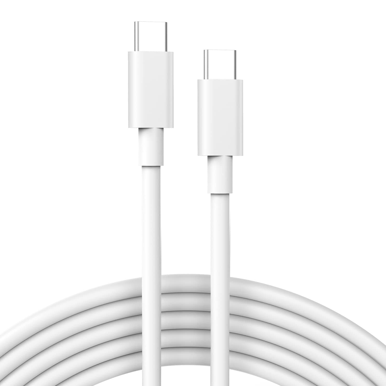 USB C to USB C Cable for MacBook Air MacBook Pro Charger, iPad Pro 13 12.9 11 inch, iPad Air 5 4, Mini 6, iPhone 17 16 15 Pro Max, Pixel, USBC Type C Fast Charging Cord 6.6FT