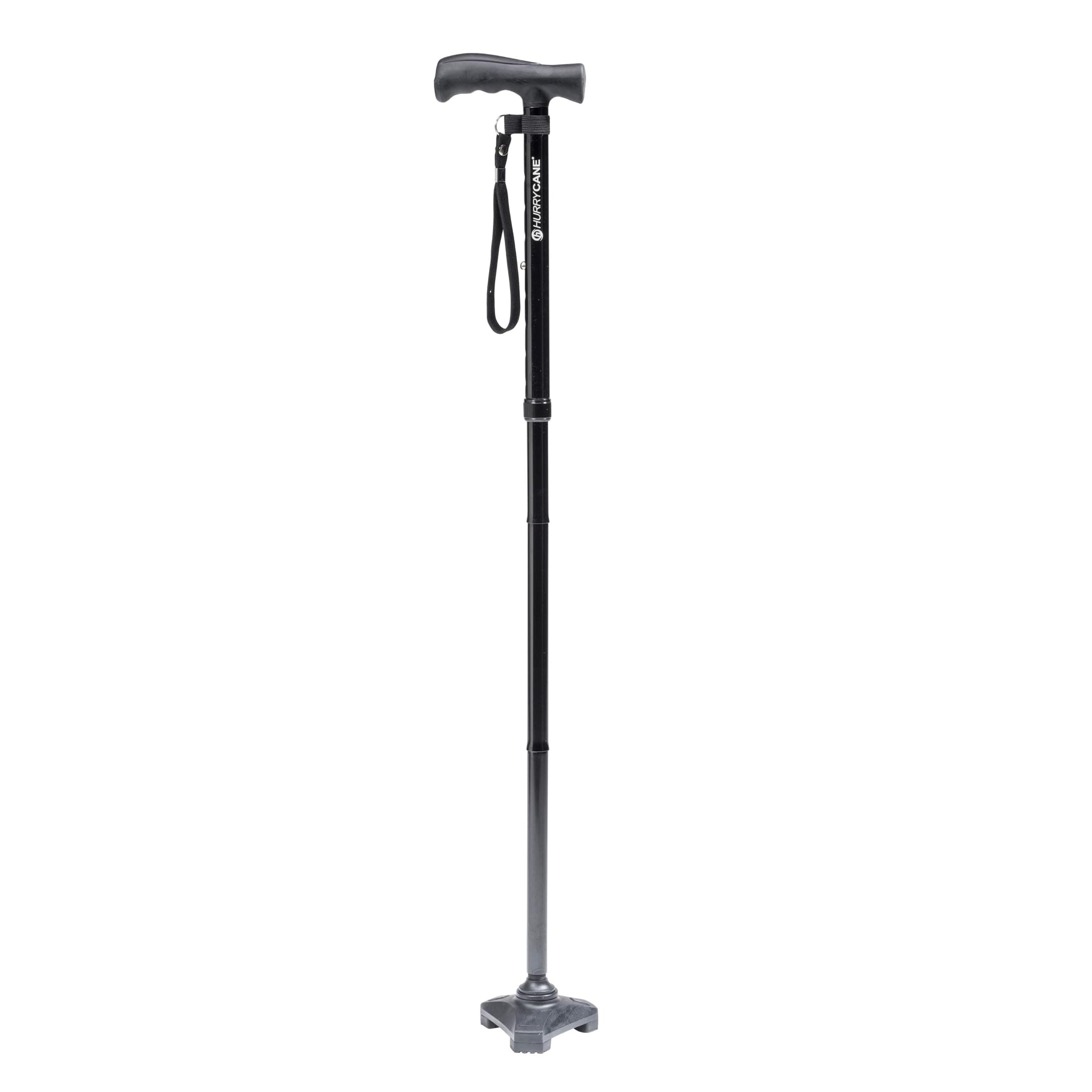 HurryCane Freedom Edition Foldable Walking Cane with T Handle