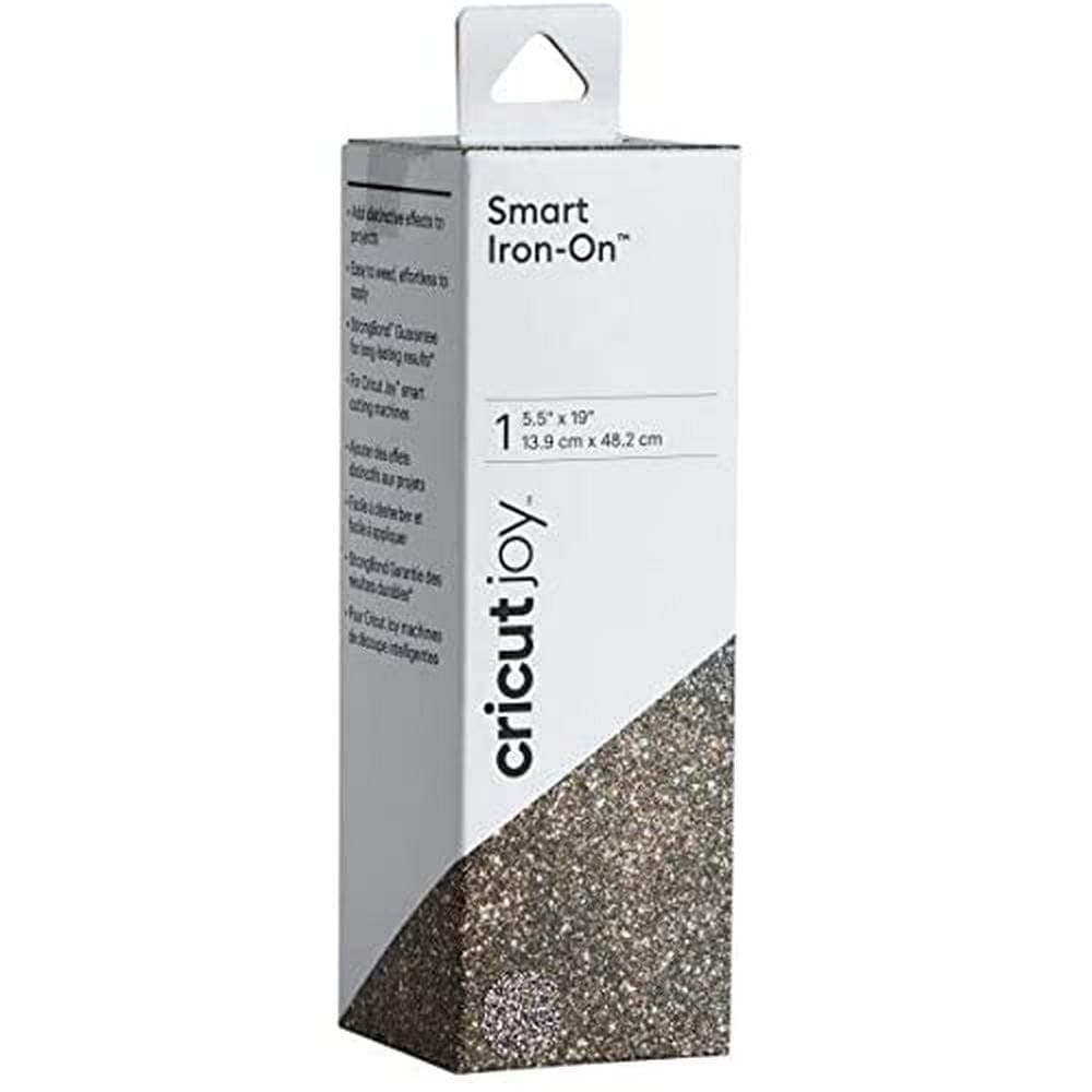 Cricut Joy Smart Glitter Iron On | Multi | 48 cm (19 ft) | Heat Transfer Vinyl Roll (HTV) | for use with Cricut Joy