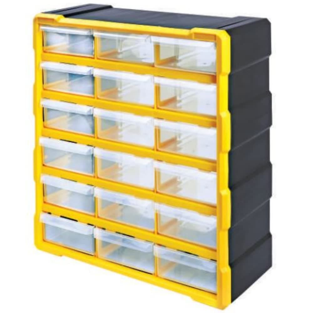 Aadvay Enterprisess Component Organisers [ACO] WITH MULTIPLE DRAWERS For Small Parts Storage (18 DRAWERS)