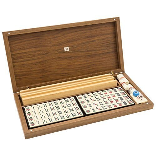 Dal Negro Mah Jong Set with Walnut Case Game by Italian Manufacturer
