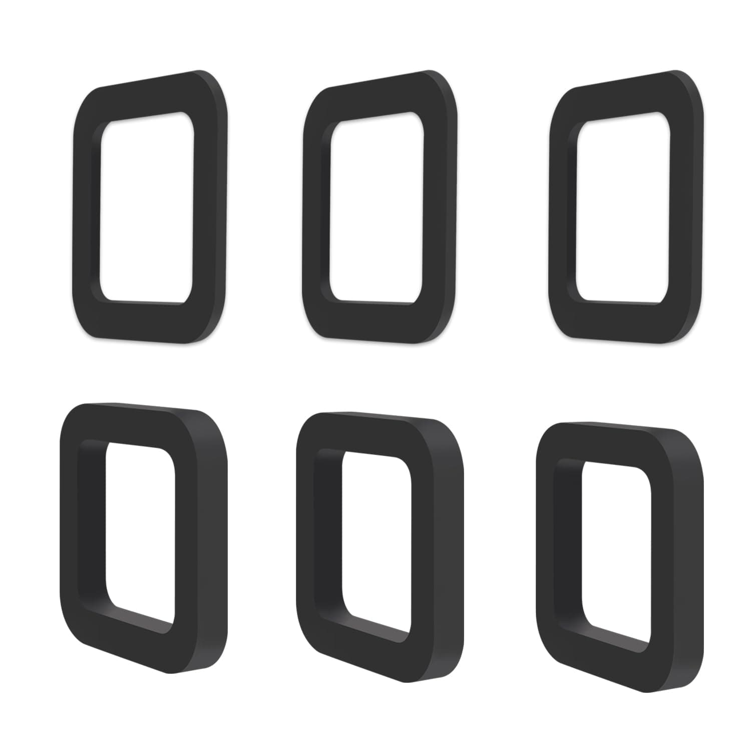 6 Pack - Multiple Size Combination，2.5 Inch Hitch Receiver Silencer Pad ，Effectively Reduce The Noise Disturbance- Compatible with Most 2.5 Inch Trailer Hitch Receiver