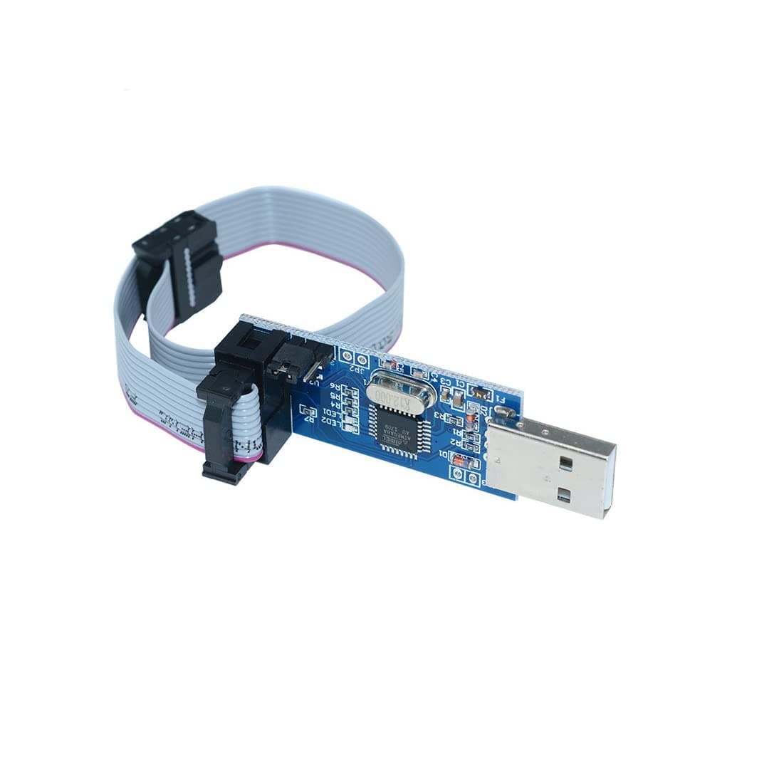 HiLetgo 51 AVR ATMEGA8 Programmer USBasp USB ISP 10 Pin USB Programmer 3.3V/5V with Cable