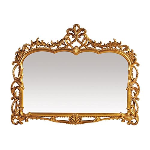 Sterling Capetian Mirror, Gold Leaf