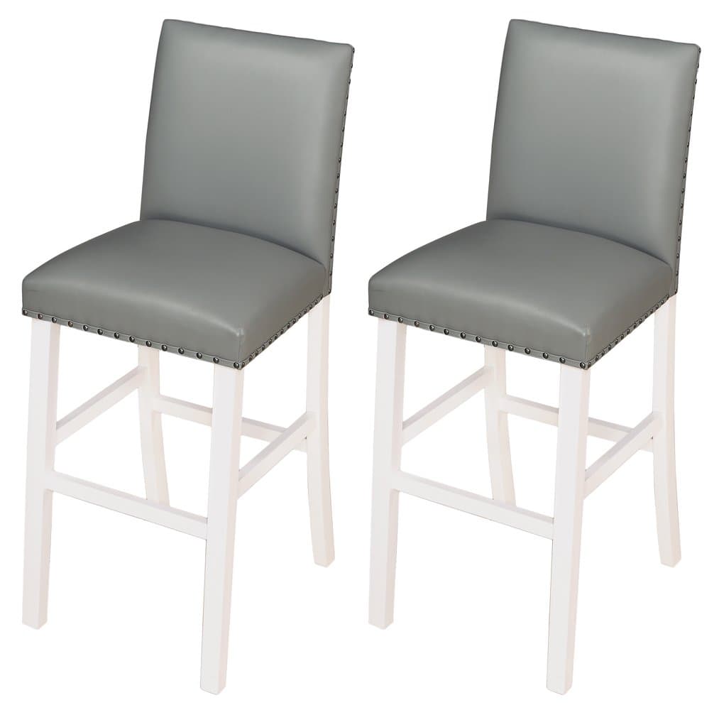 Angel Line Lawrence Bar Stools White/Gray