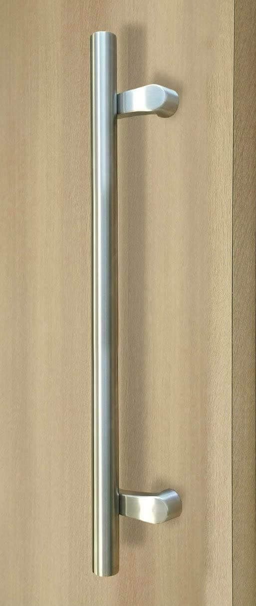 PostMount Offset/Modern Round Bar/Ladder/H-Shape/ 914mm/36 inches Push-Pull Stainless-Steel Door Handle - Brushed Satin Finish
