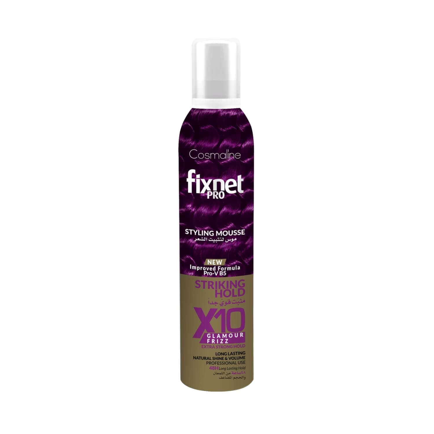 Cosmaline Fixnet pro styling mousse 300ml extra strong