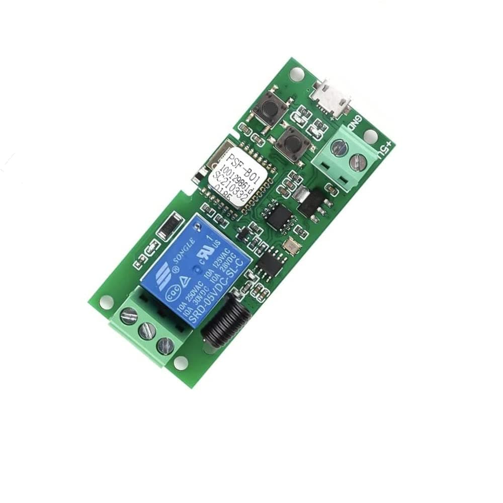 WiFi Wireless Smart Switch Relay Module for Smart Home 5V 5V/12V，Ba Applied to Access Control, Turn on PC, Garage Door (5v)