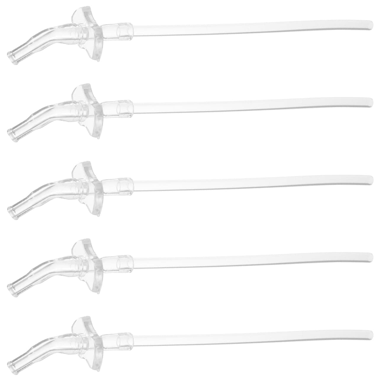 5 Sets Silicone Straw Replaceable Straw Washable Bottle Straw Water Bottle Straw Smoothie Straw Reusable Straw with Case Replacement Sipper Straws Cup Flexible Liquid Silicone Baby