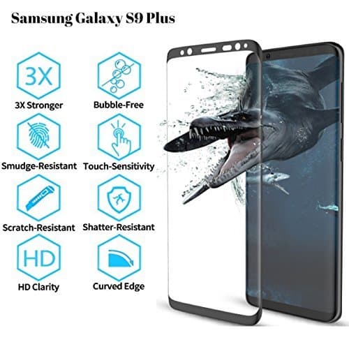 Samsung Galaxy S9+ Screen Protector -9H S9 Plus Glass Screen Protector Galaxy S9 Plus Tempered Glass Screen Protector Perfect S9 Plus Accessories Samsung Galaxy S9 PLUS Screen Protector Tempered Glass