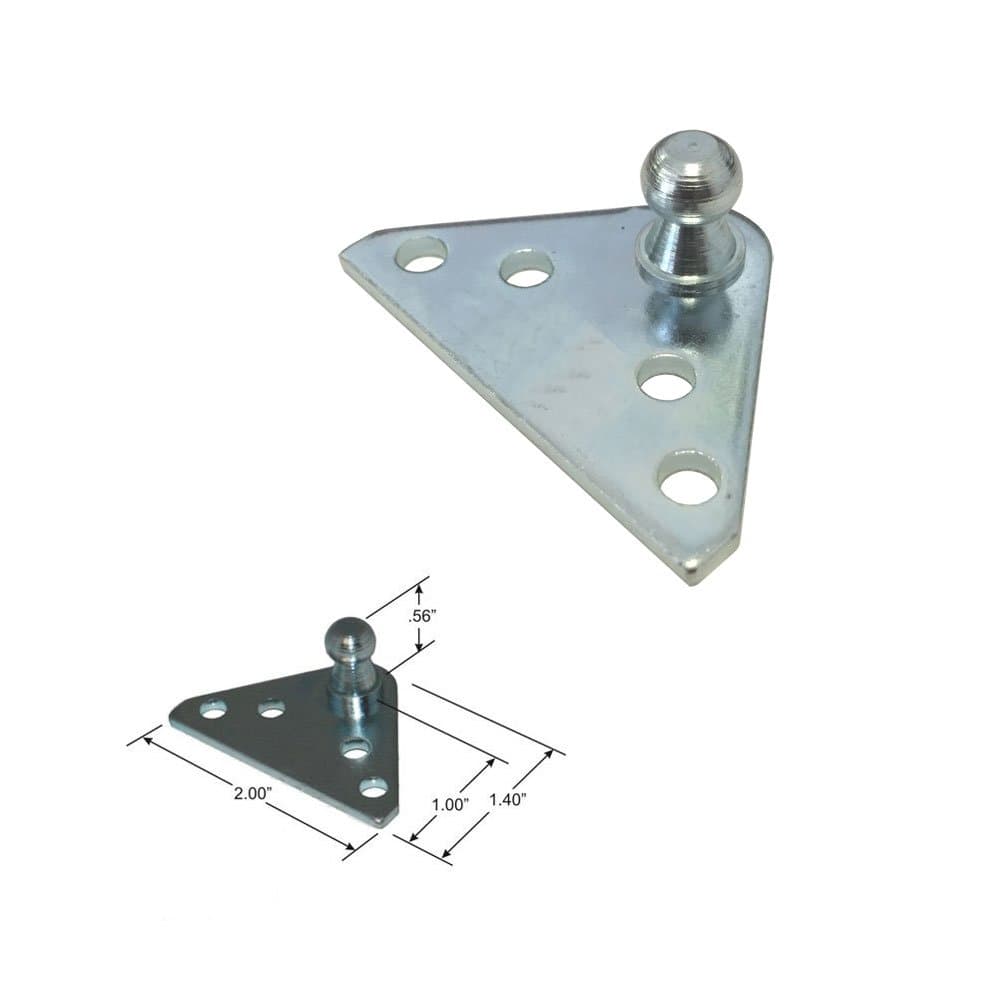 10MM Ball Stud Bracket for Gas Spring/Prop/Strut - Qty 1 pc