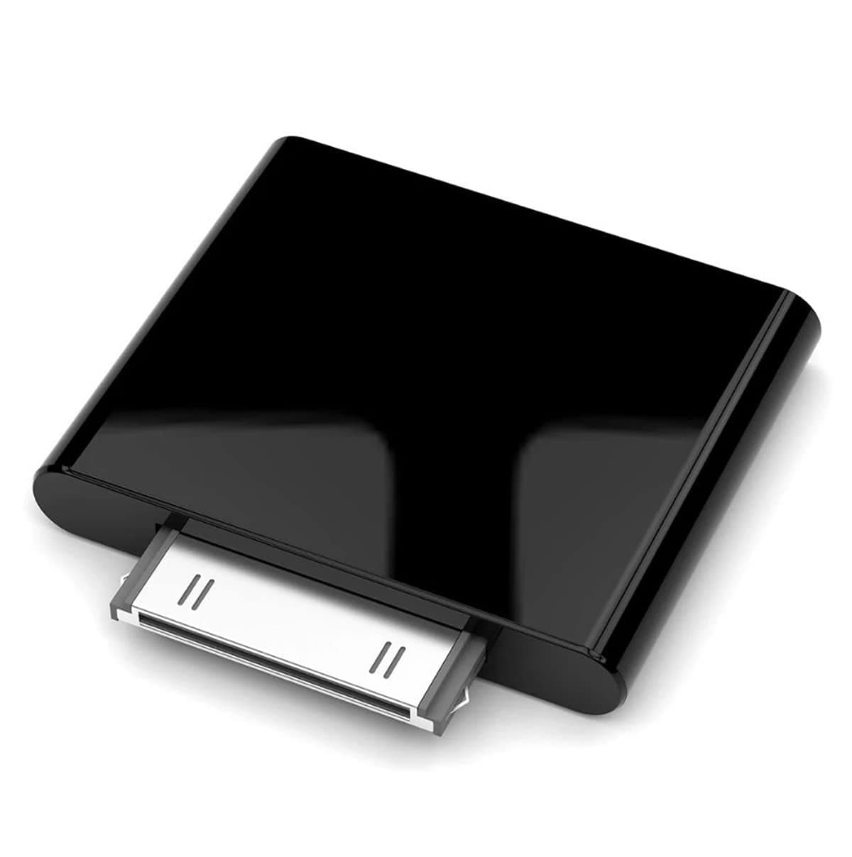 Bluetooth Transmitter for iPod, 30 Pin Bluetooth Adapter for Old iPod Classic, Plug and Play Bluetooth Adapter Compatible with iPod Classic Manufactured After 2007 (Blcak)