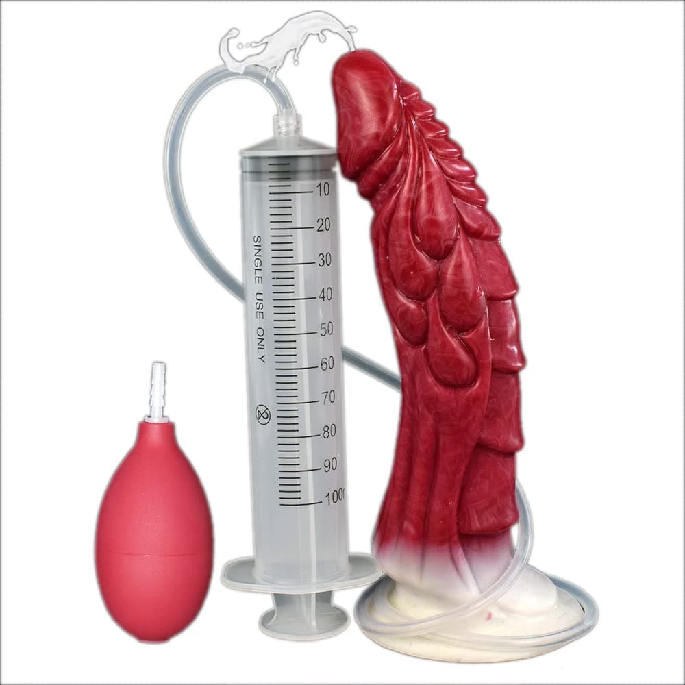 NAIXBTY Liquid Silicone Bath Dragon Dildos Realistic Animal Table with Ejaculation Function Dildo Plug Butt Plug Animal Dildo Prostate Massage Sex Toy for Men Women