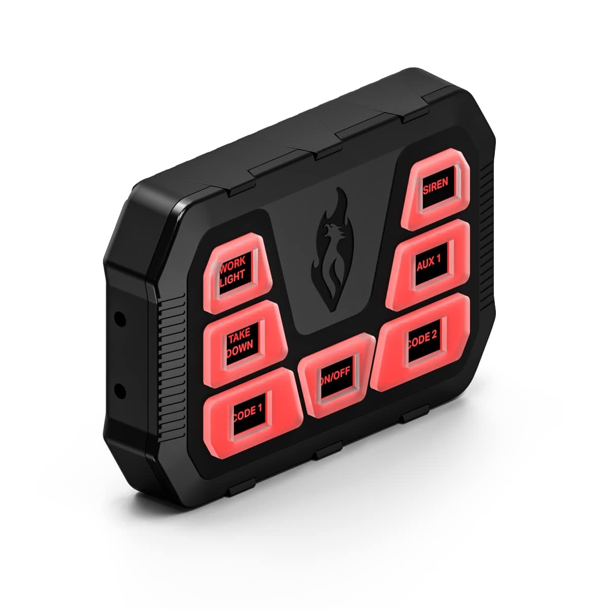 Feniex 4200 Mini Controller, 6 Programmable Push Button, Black, ON-NONE-ON, ON-OFF Operation