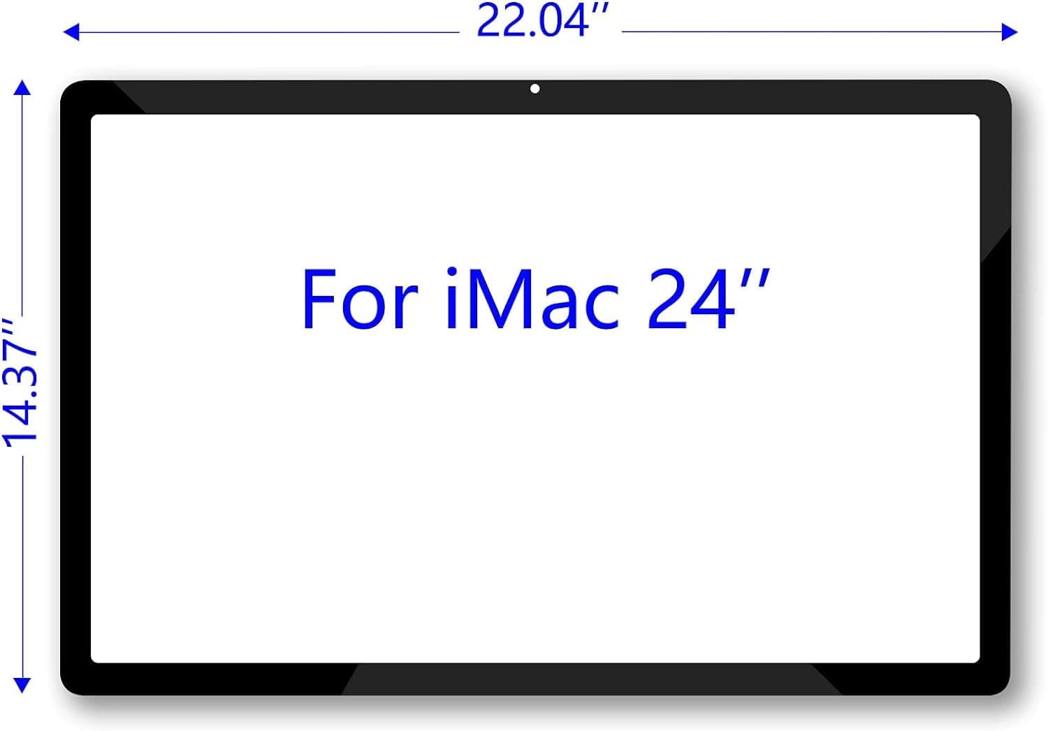 Front Glass Bezel Replacement Screens Panel Cover for iMac 24 Inch A1225 iMac Accessories Year 2008 2009 922-8874 922-8469 661-4989