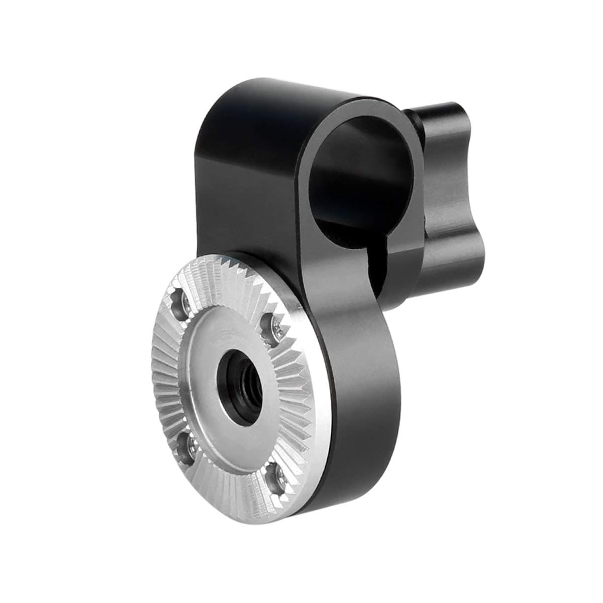 NICEYRIG Rosette Adapter with 15mm Single Rod Clamp, M6 Thread Rosette Mount Applicable for Camera Video Support System