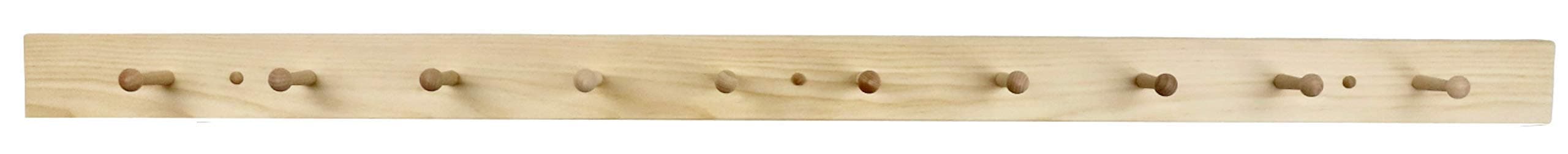 60" unfinished shaker peg rack