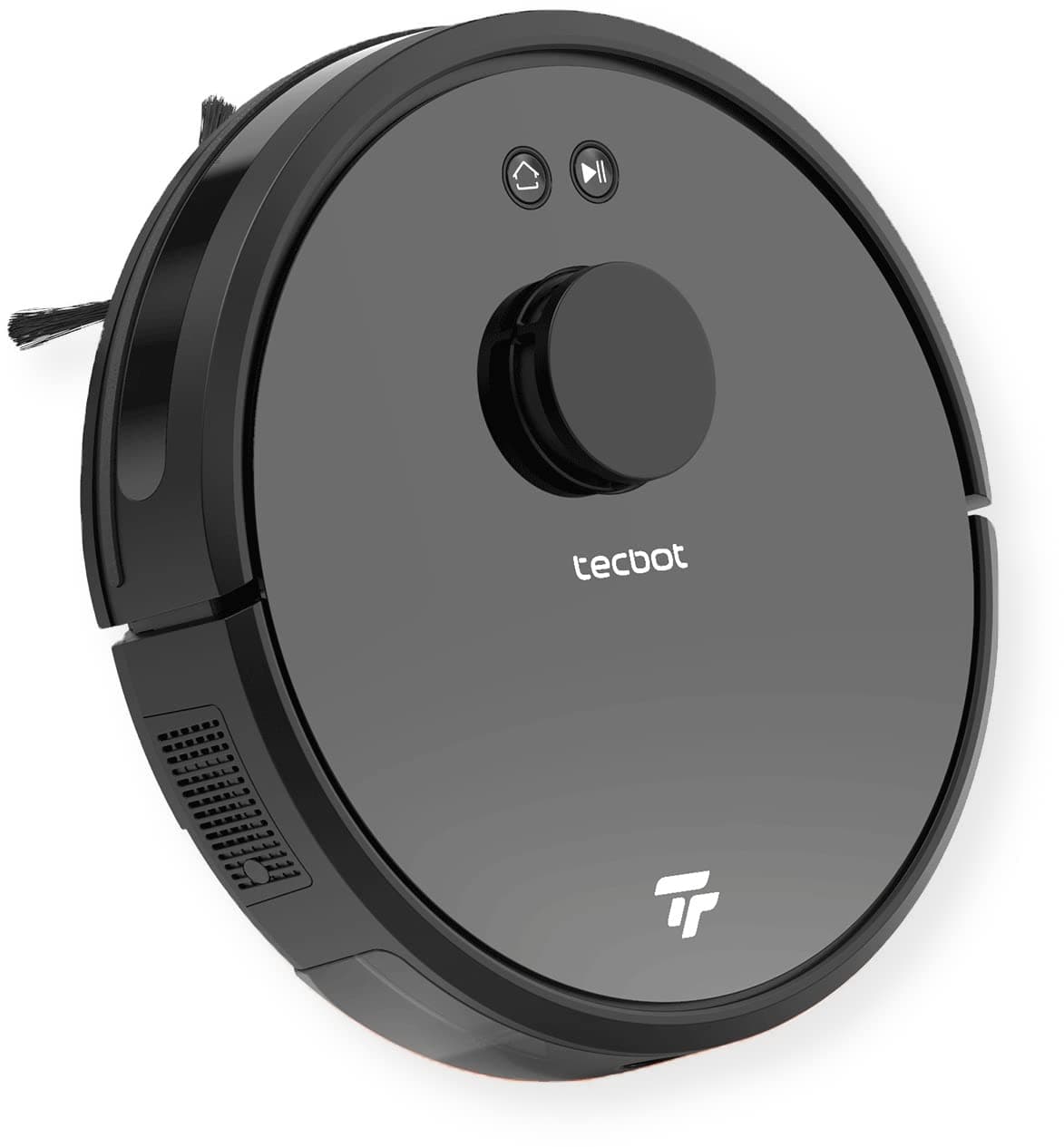 Tecbot S3 Tecbot Robotic Sweeping/Mopping Vacuum Cleaner with 360-degree LDS Laser Radar Navigation, Black; 14.4V, 35W; 1800Pa Suction; 0.6L Dust Bin; 0.45L Water Tank; Anti-Drop Smart Protection