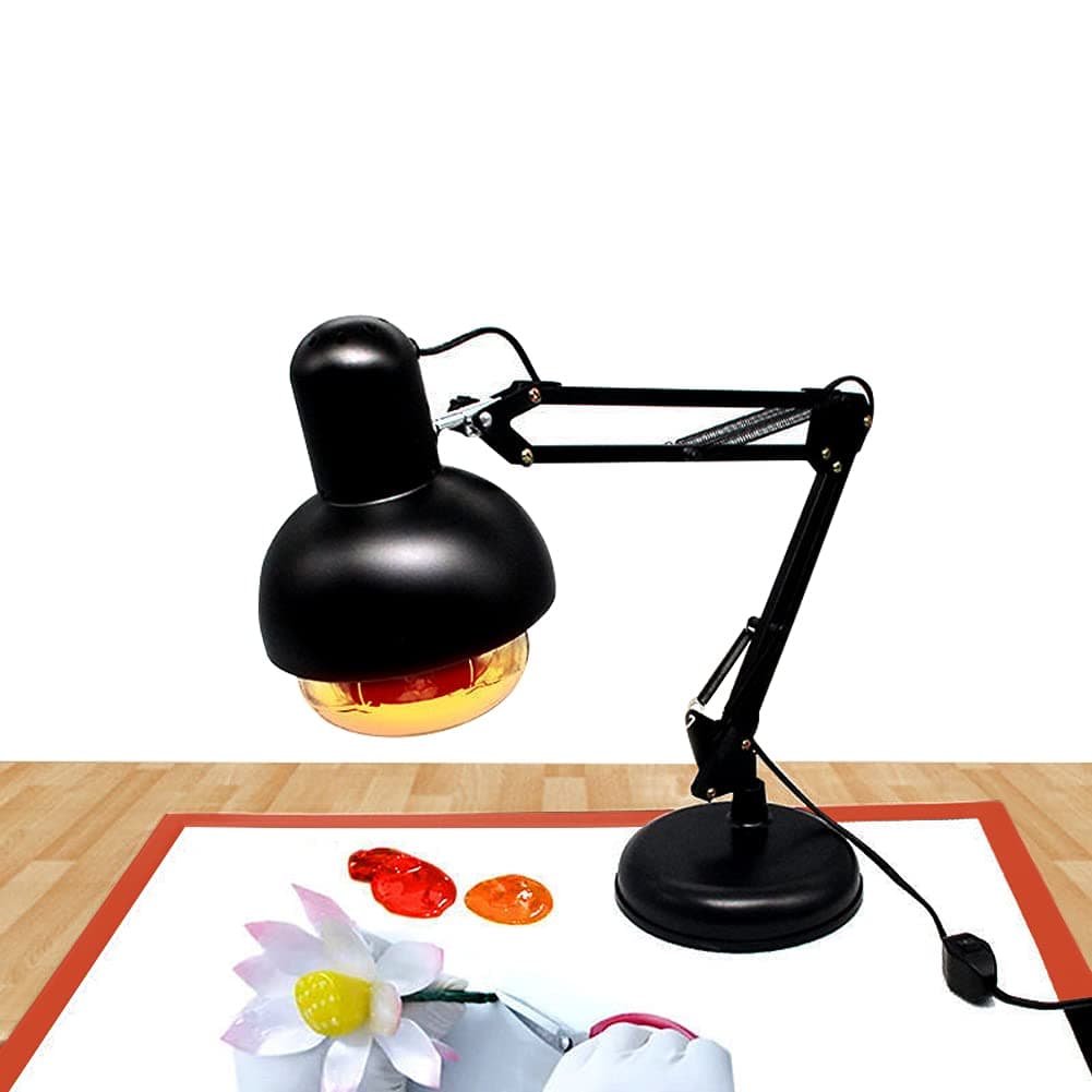 DUEBEL Isomalt Heating Lamp with E27 Bulb, Folded and Turned Lamp Stand, Isomalt Heater Light for Baker, Confectioner