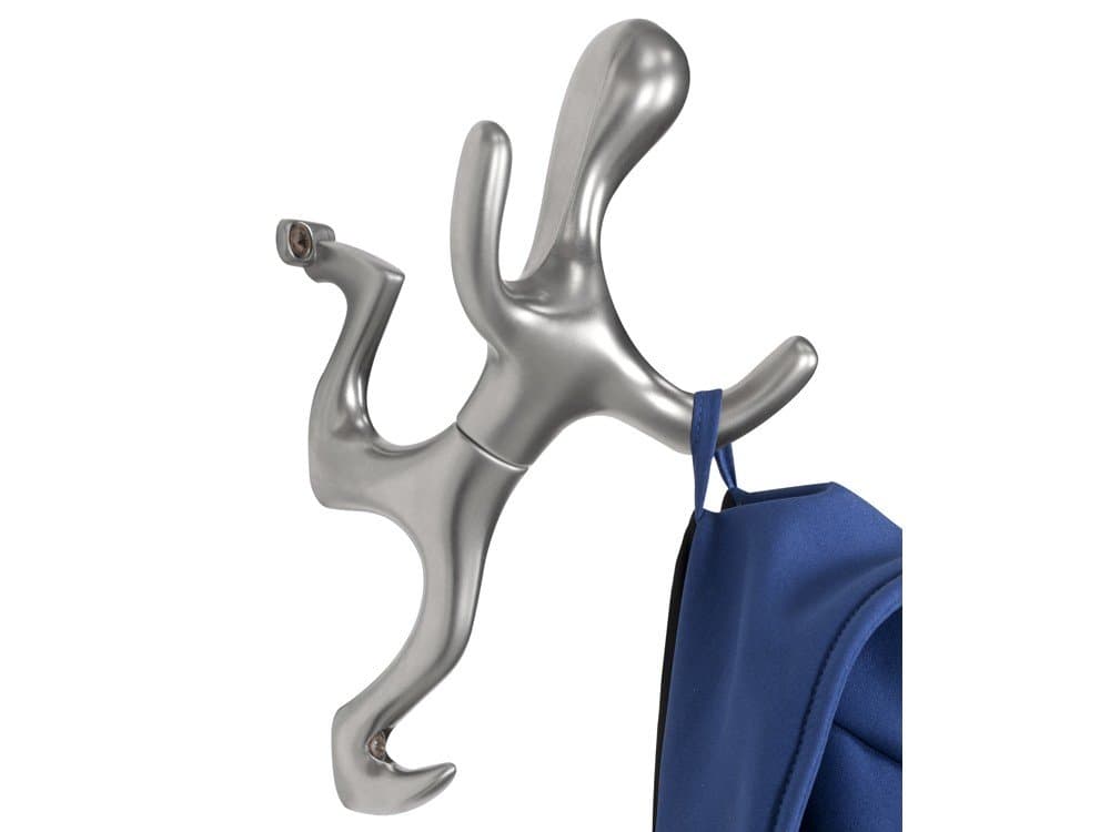 Spinder Coat Hook Rack Torqx Coat Wall Hook 3 Colours silver