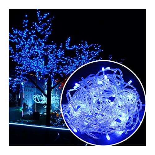 SENKAUTO LED Light 50ft 200 LED Bulbs Fairy Light String Holiday LED Outdoor Lighting for Christmas Party Decoration Waterproof (50ft 200 LEDs, Blue)