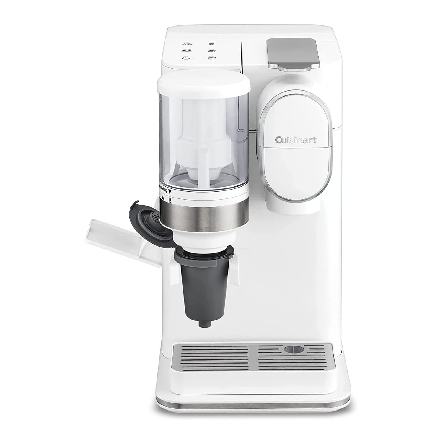 Cuisinart Single-Serve Coffee Maker + Coffee Grinder with 8 oz., 10 oz., and 12 oz. Serving Size, Compatible with Single-Cup Pods, 48-Ounce Removable Reservoir, Stainless Steel, DGB-2W