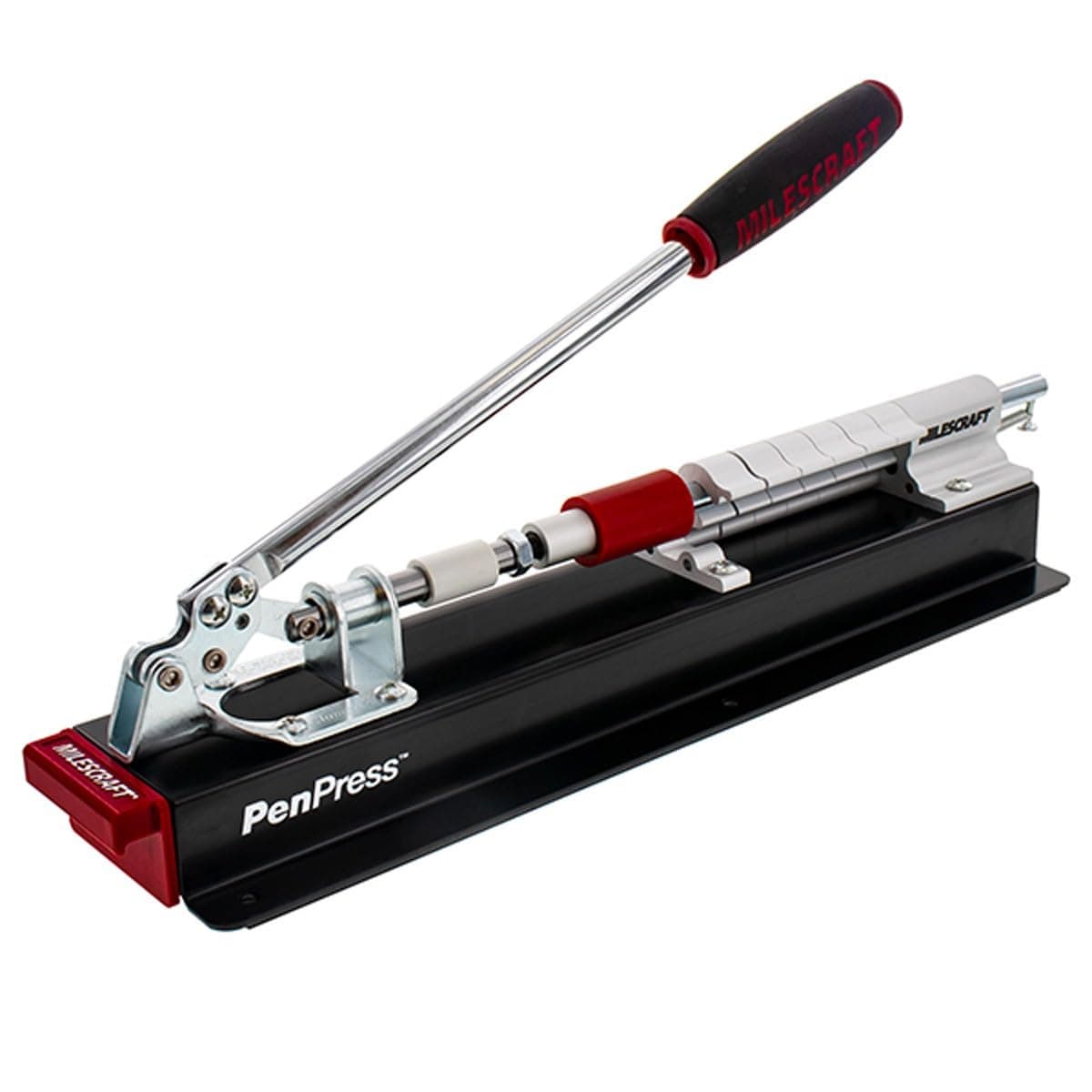 4701 Pen Press – Join Turned Pens & Projects – Advanced, Spring-Loaded Design Holds Workpiece in Place & Adjusts Size Quickly Using Six Quick-Flip Stop Settings. Includes Two Receiving Tips