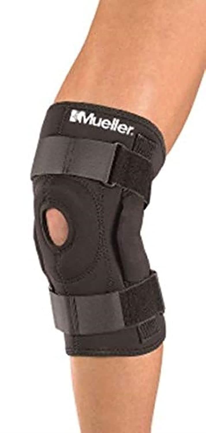 Mueller Wraparound Hinged Brace - Black, 16-20 Inch