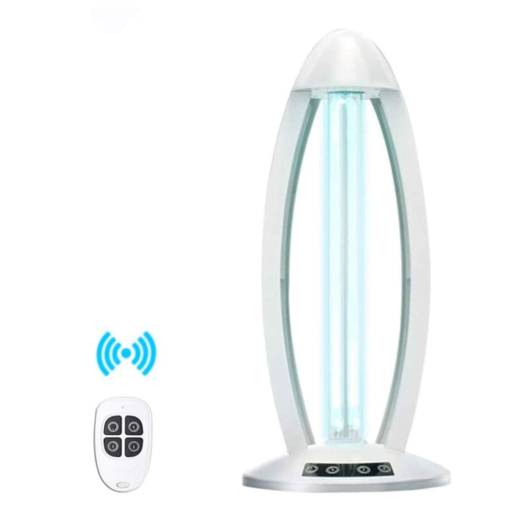 UV Sterilizer Light, Ozone Germicidal Lamp with Remote Control, Anti-Bacterial Rate 99.9%, for Parlor, Bathroom, Kitchen, Office, Dog Cat Pets,Ozone