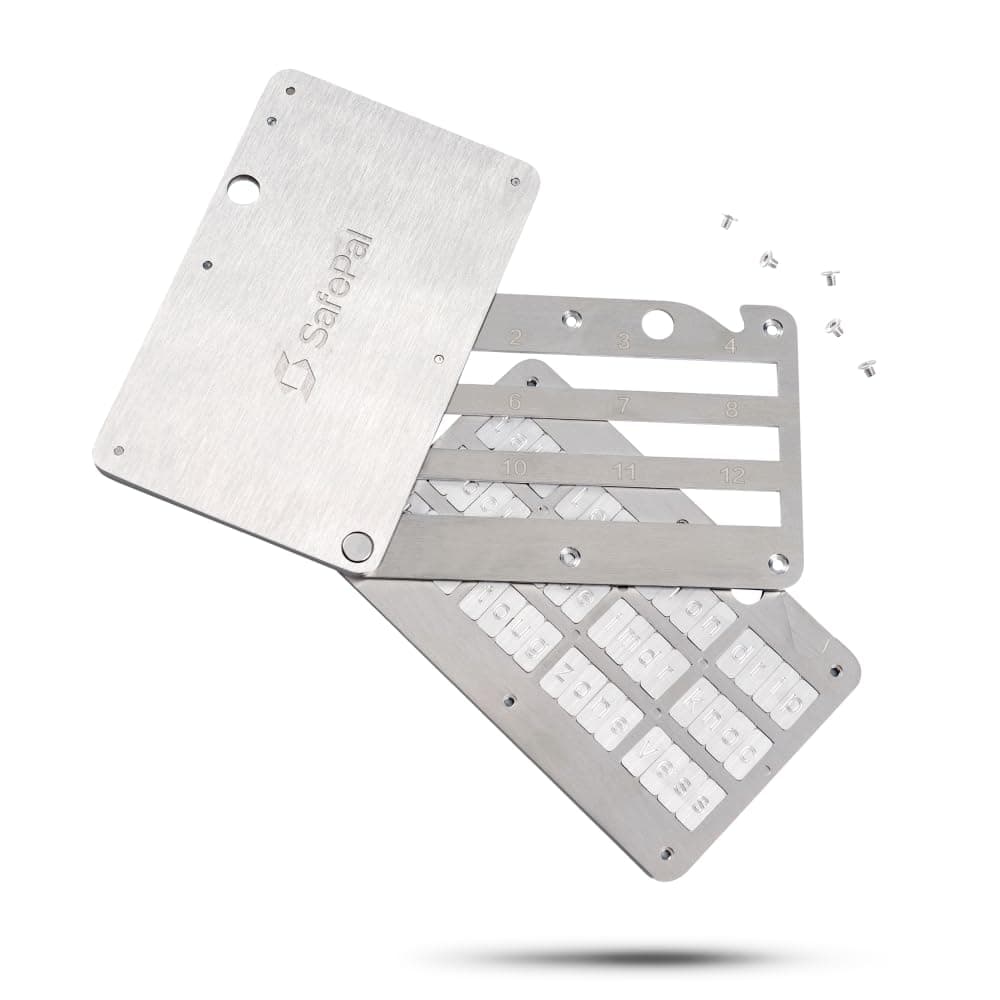 SafePal Cypher - Crypto Seed Phrase Backup, Metal Seed Board, Cold Storage fo...