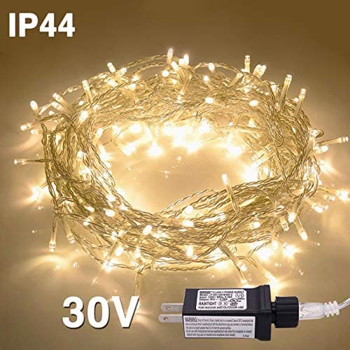 INDIGOOO $4off 82ft 200 LED String Lights 30V 8 Modes Prefect for Christmas Tree, Wedding Party, Bedroom, Indoor&Outdoor Wall Decoration