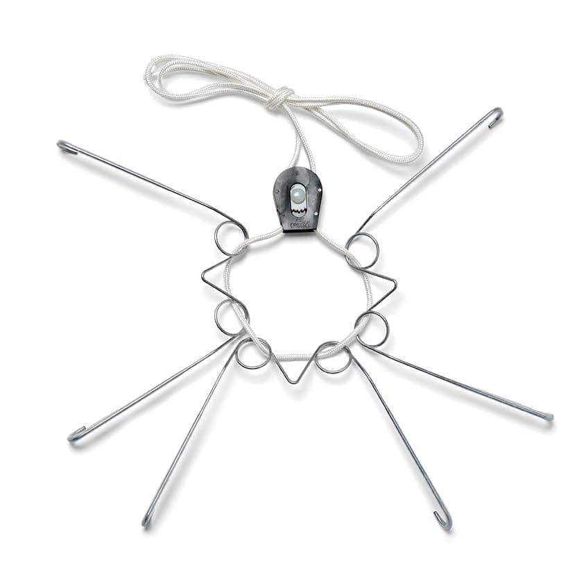 Display Buddie Adjustable Wall Plate Hanger - Secure For Round Platter Bowl Tray Wall Display - Steel - Silicone Hooks - Large 14"-22" up to 8 lbs.