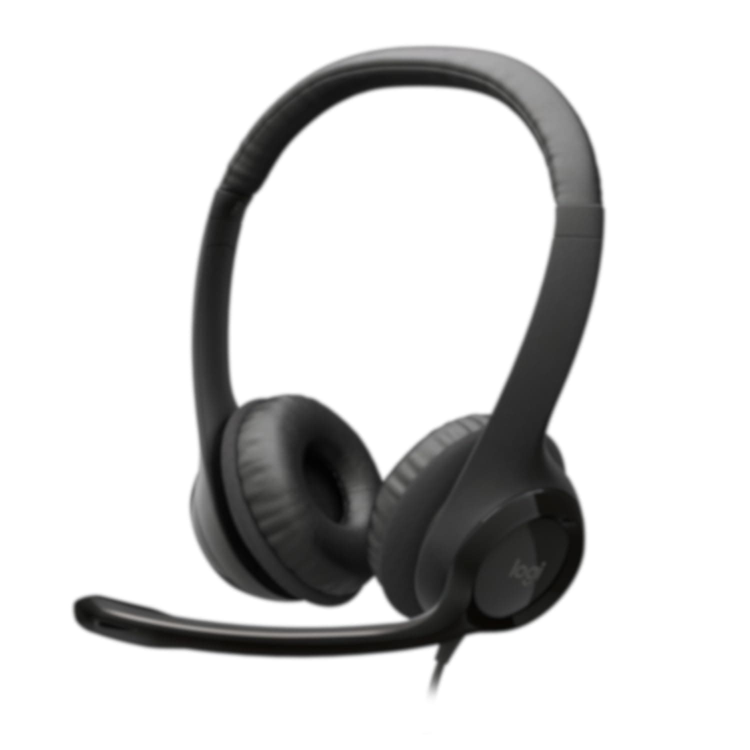 Logitech H390 USB Headset with Noise-Cancelling Mic - 16 Pack, Black, Wired