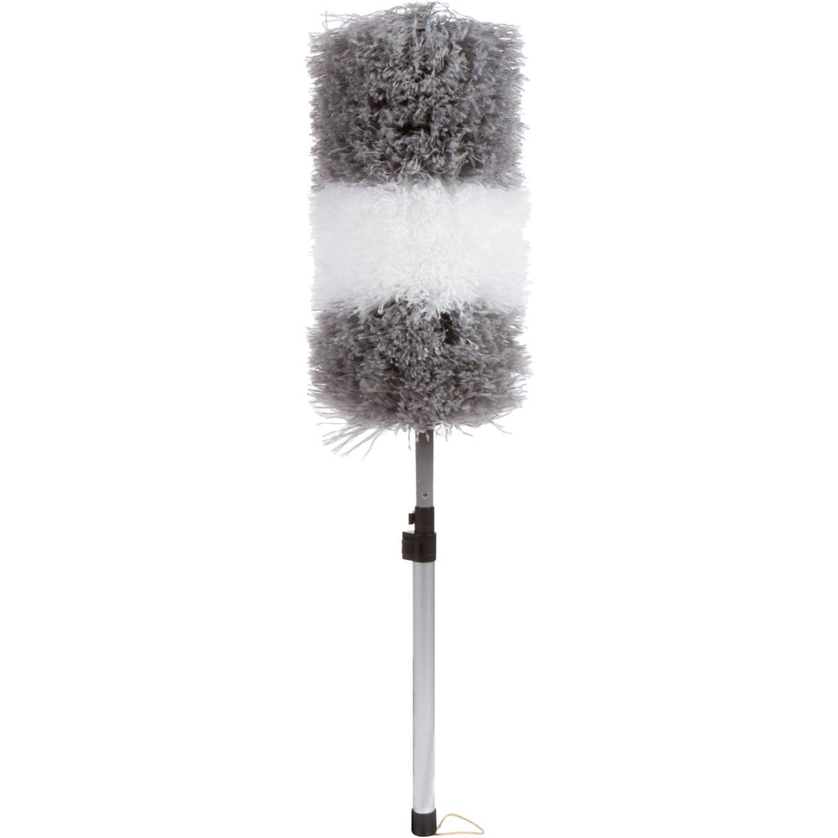 Telescopic Microfiber Duster – Detachable Dusting Tool with Long Handle – Premium Dusters for Cleaning – Scratch-Resistant Aluminum Pole – Easy to Use –and Washable Head (Grey)