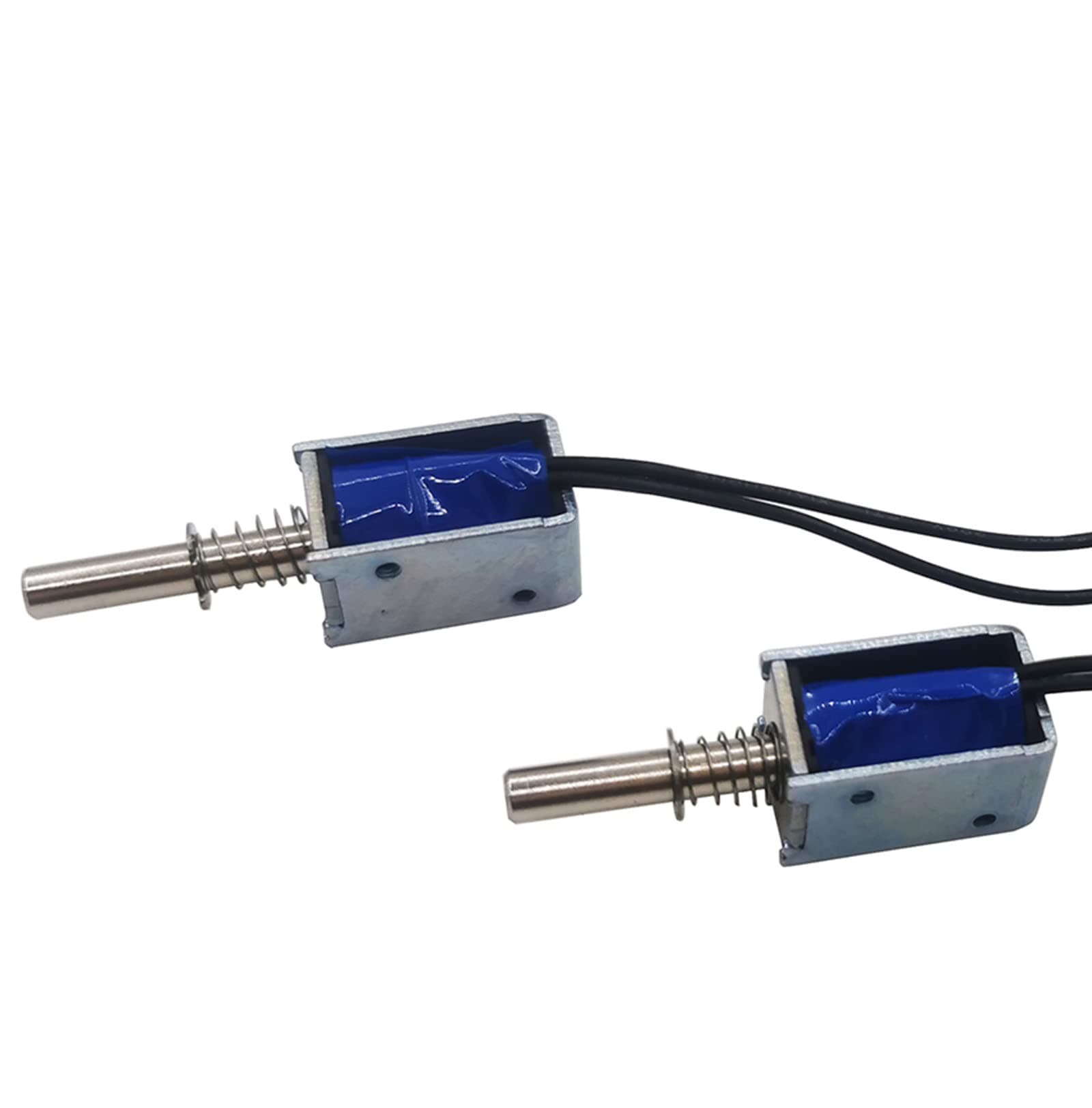 2PCS Mini Push Pull Linear Solenoid Electromagnet 5mm Stroke DC 5V~12V 25Ω Open Frame Mini Frames Actuator Electric DC Magnet Solenoid DS-0420S