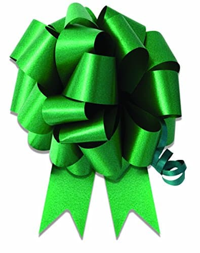 SKD Party by Forum 10-8" Emerald Green Pull Bow Pew Bows Wedding Decorations Wrap